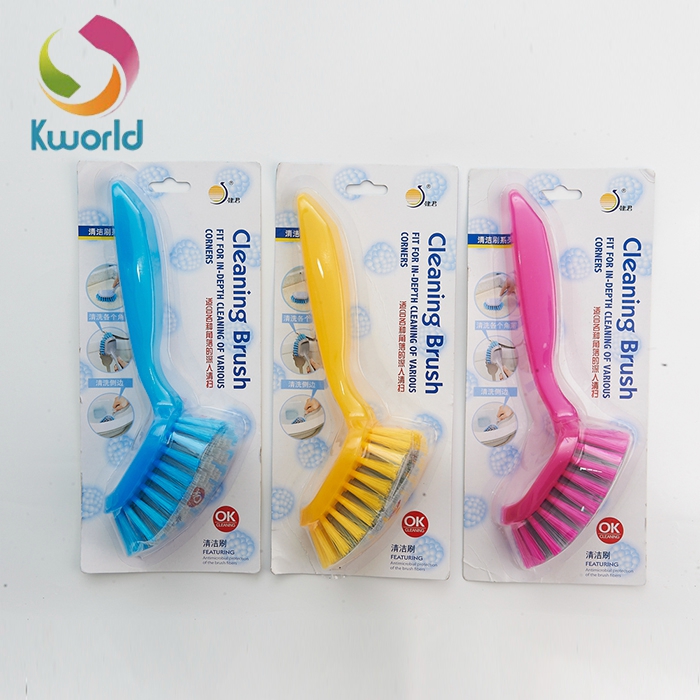 Kworld Plastic Long Handle Cleaning Scrub Brush 8339